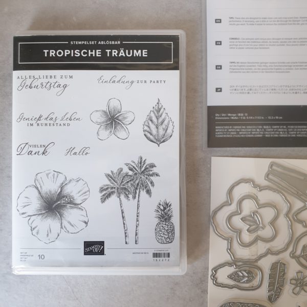 Produktpaket "Tropische Träume"; Stempelset & Stanzformen von Stampin' Up!