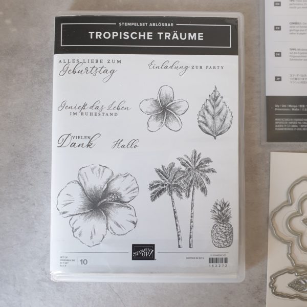 Produktpaket "Tropische Träume"; Stempelset & Stanzformen von Stampin' Up!