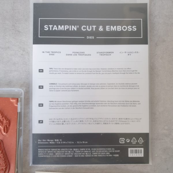 Produktpaket "Tropische Träume"; Stempelset & Stanzformen von Stampin' Up!