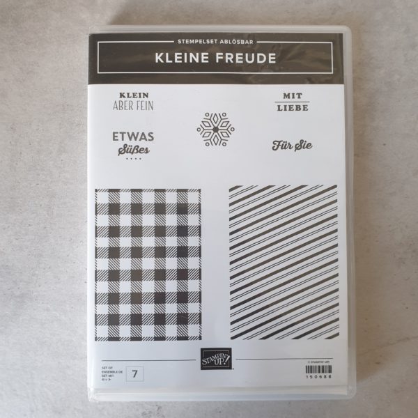 Stempelset: "Kleine Freude" von Stampin' Up!: 7 Gummitstempel (gebraucht)