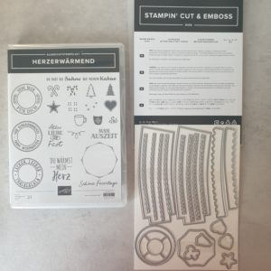 Produktpaket "Herzerwärmend"; Stempelset & Stanzformen von Stampin' Up!