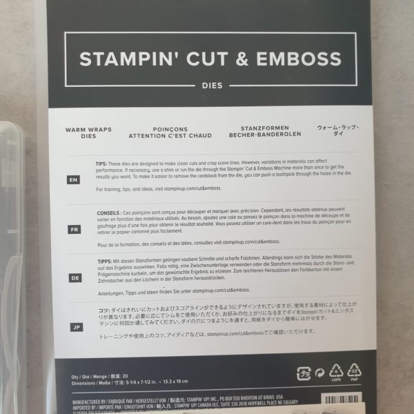 Produktpaket "Herzerwärmend"; Stempelset & Stanzformen von Stampin' Up!