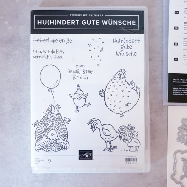 Produktpaket "Hu(h)ndert gute Wünsche"; Stempelset & Stanzformen von Stampin' Up!