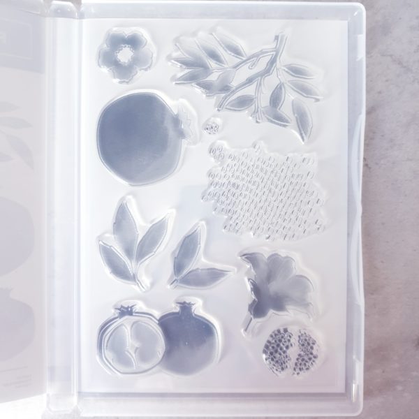 Stempelset: "Perfect Pomegranate" (Neu) von Stampin' Up!: 10 Klarsichtstempel