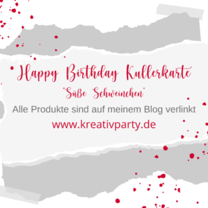 Happy Birthday Kullerkarte -Süße Schweinchen